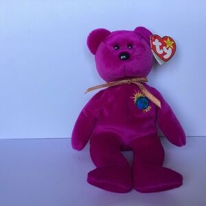 TY Beanie Baby Millenium the Bear. DOB: January 1, 1999.   New